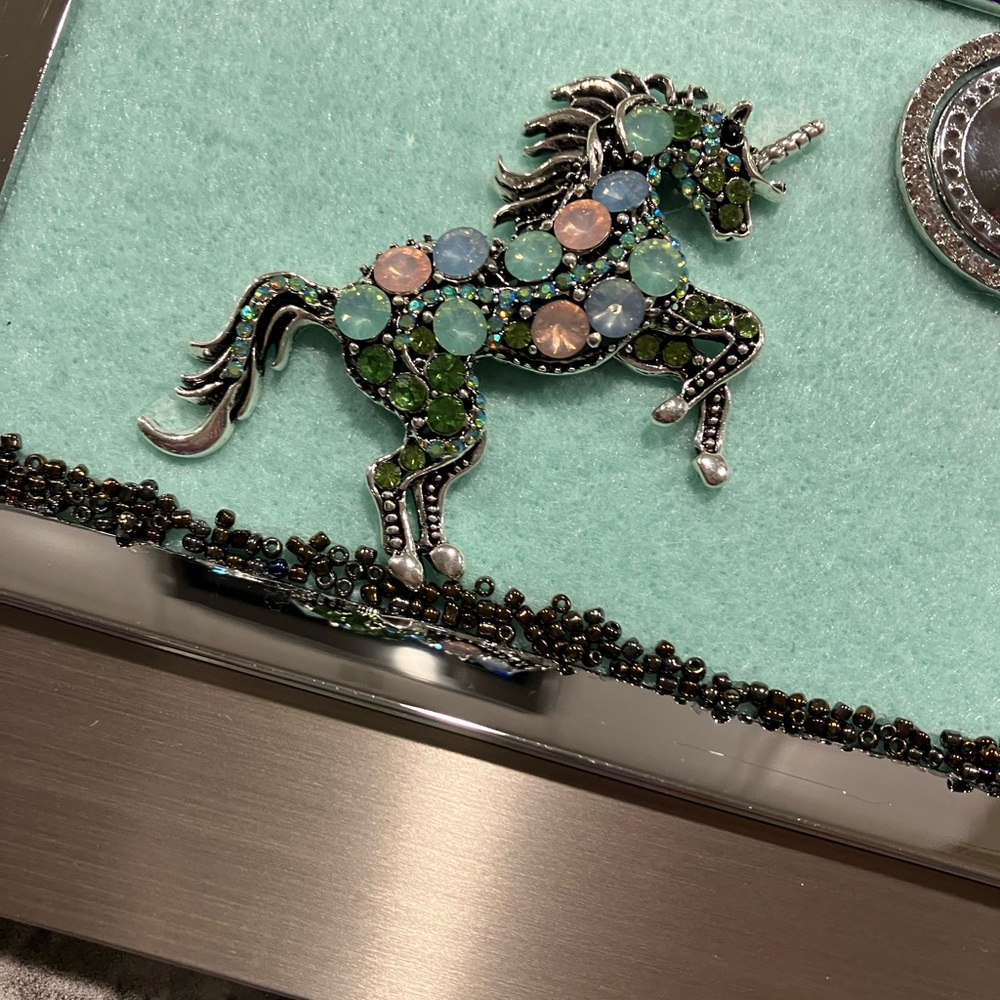 FRAMED JEWELRY ART PICTURE. HANDMADE UNIQUE OOAK GIFT 💝 IDEA - Picture 7 of 9